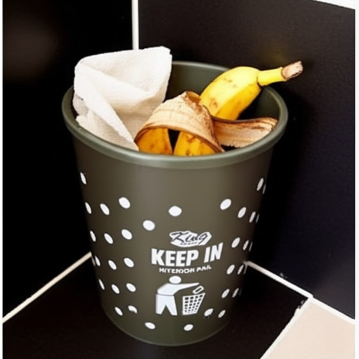Durable Plastic Dust Bin – 10 Liter Capacity | Multi Color | Compact Waste Basket For Home| Office, Kitchen, Bathroom – Easy To Clean & Lightweight Trash Can (random Design)