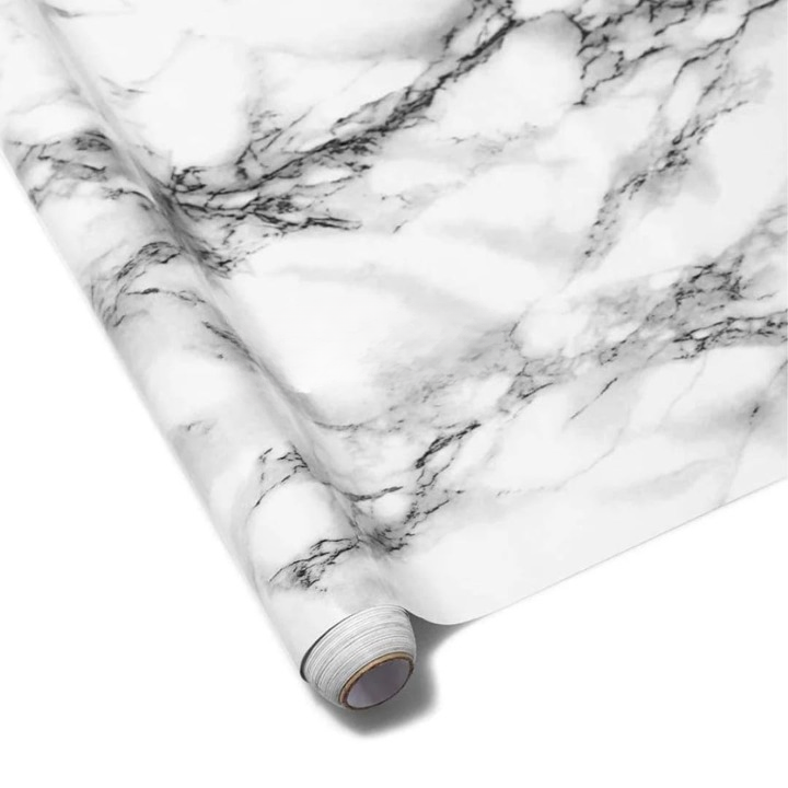 Self Adhesive Black Marble Sheet Sticker For Kitchen,(60×200) Cupboard, Wall – Anti Oil And Heat Resistant Wallpaper