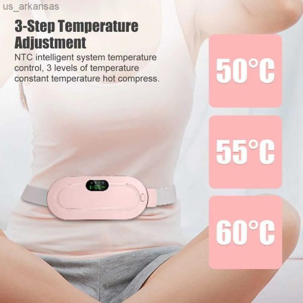 Heating Pad Women Period Pain Cramp Relief Belt -portable Menstrual Heating Pad, Heated Belly Belt For Menstrual Cramp Relief With 3 Heat Levels And 4 Modes, Electric Belt Massage For Women And Girls – Electric Massager Machine For Women